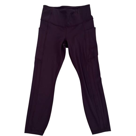 Athleta Ultimate Stash 7/8 Tight Merlot/Cranberry Size Small - Picture 2 of 6